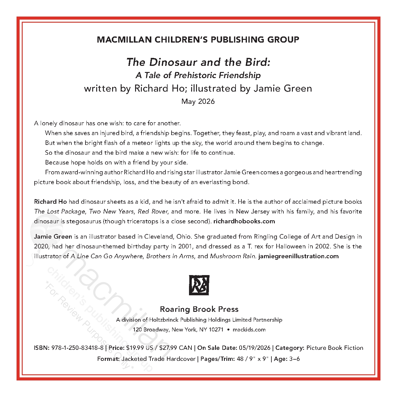 The Dinosaur and the Bird