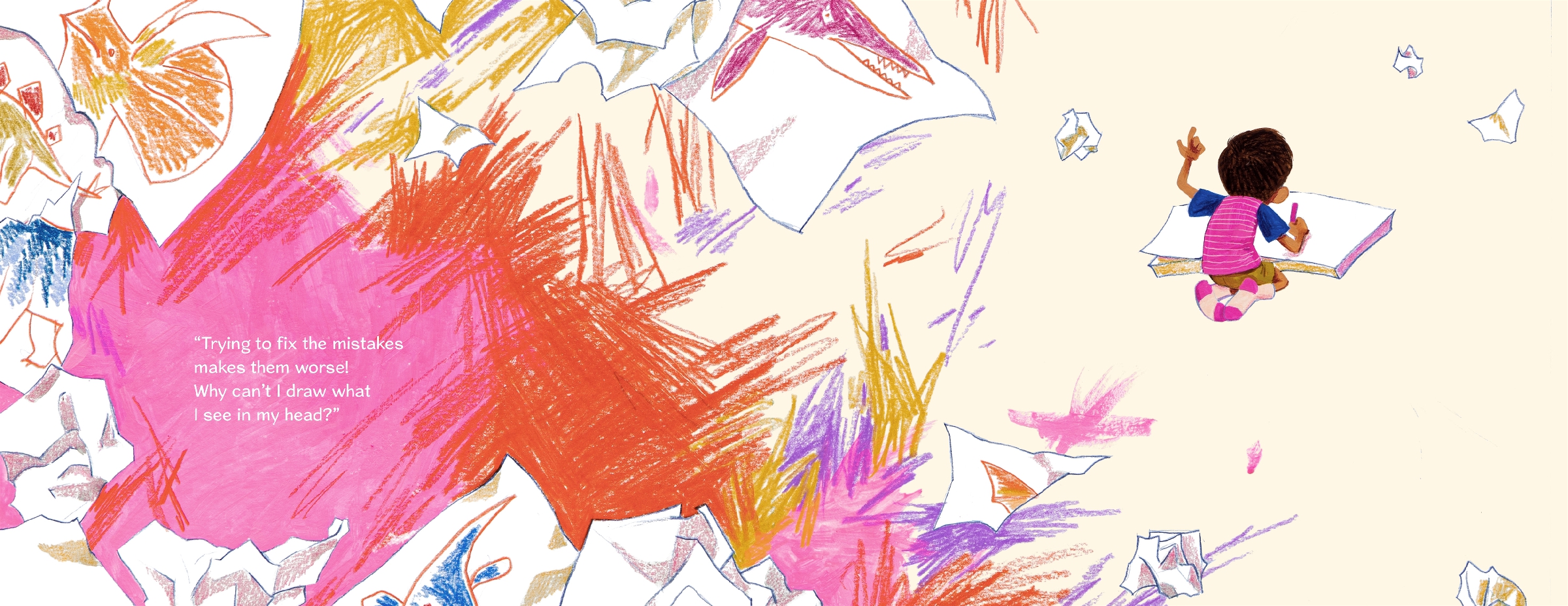 Angel Draws a Dinosaur