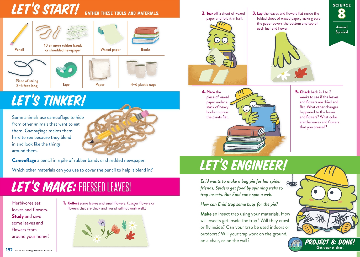 TinkerActive Kindergarten 3-in-1 Workbook