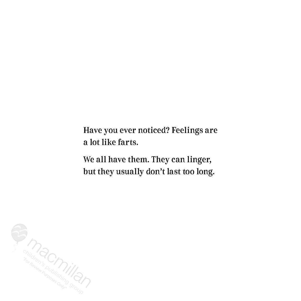 Feelings Are Like Farts