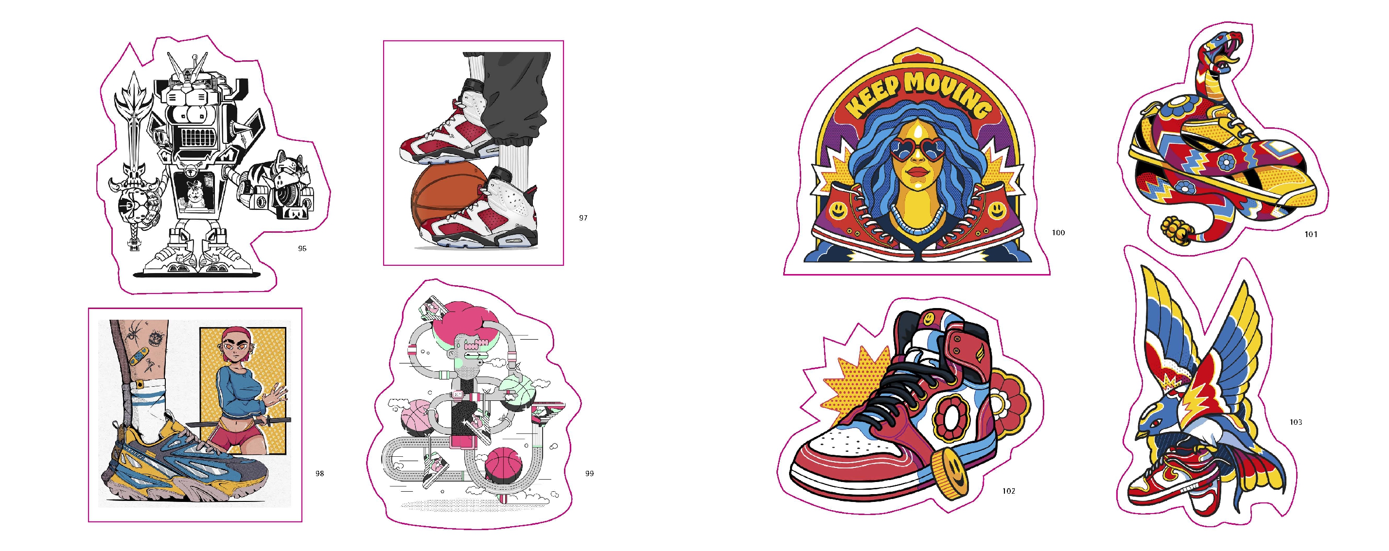 Stickerbomb Sneakers