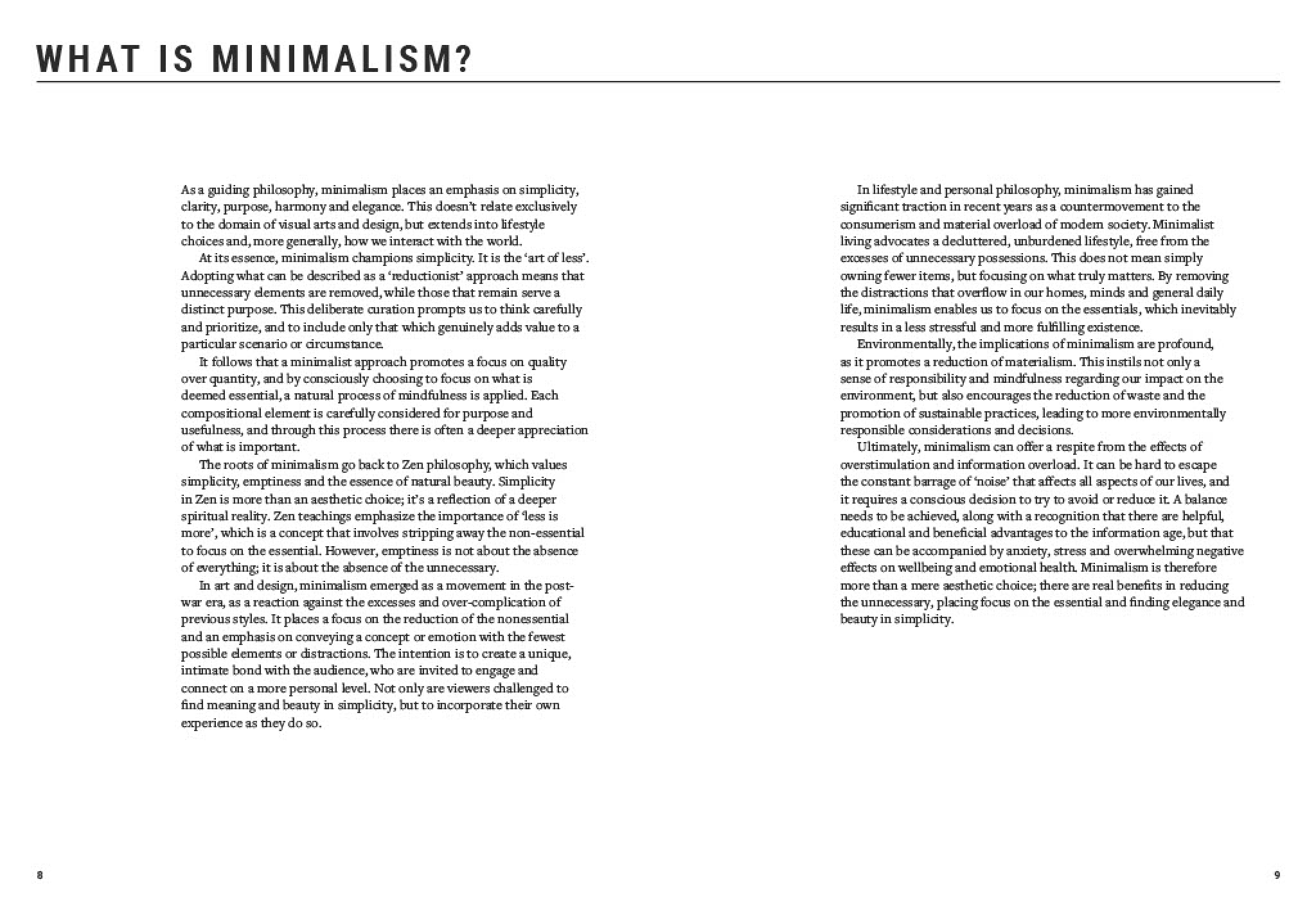 The Minimalist Photographer