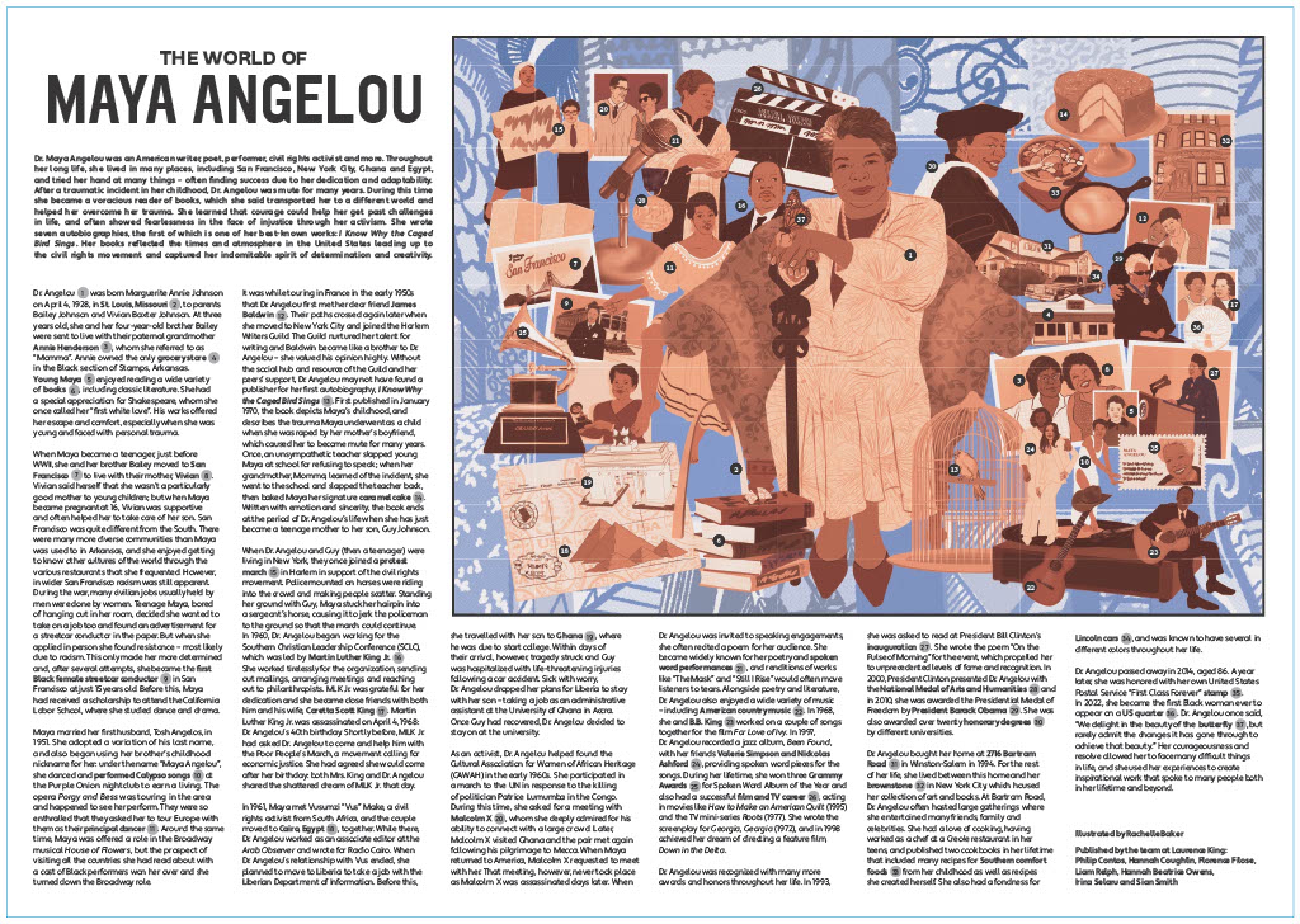 The World of Maya Angelou 1000 Piece Puzzle