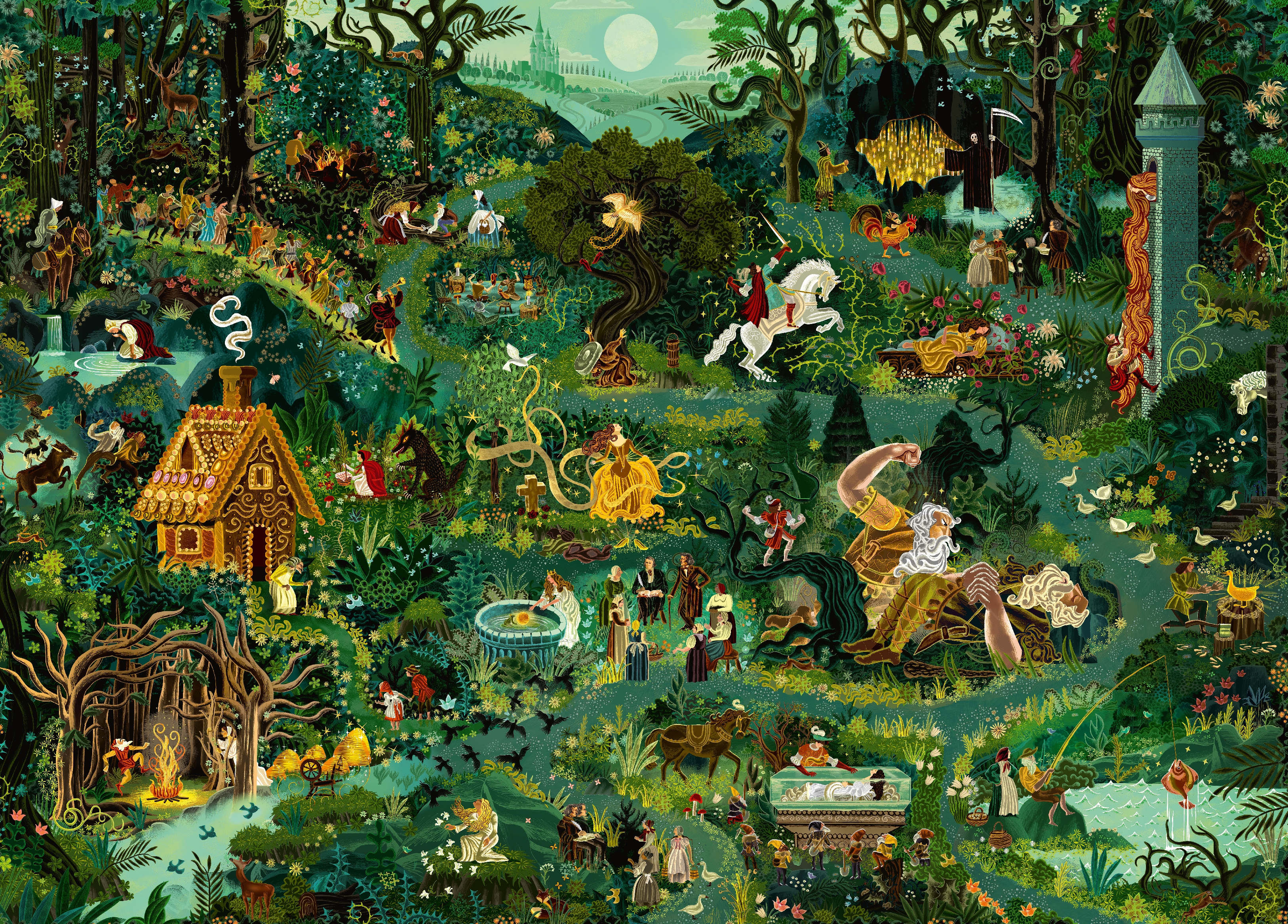 The World of Grimms' Fairy Tales A 1000-piece jigsaw puzzle