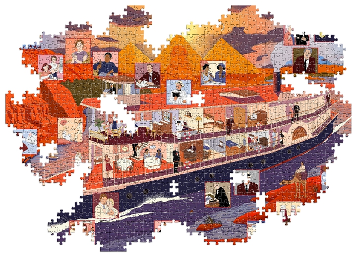 The World of Agatha Christie: Death on the Nile: A 1000-piece jigsaw puzzle with 50 clues to spot