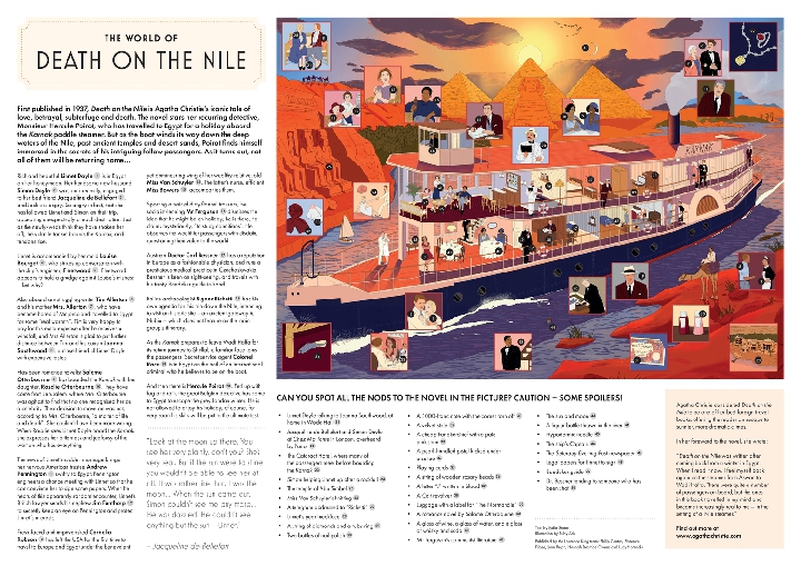 The World of Agatha Christie: Death on the Nile: A 1000-piece jigsaw puzzle with 50 clues to spot