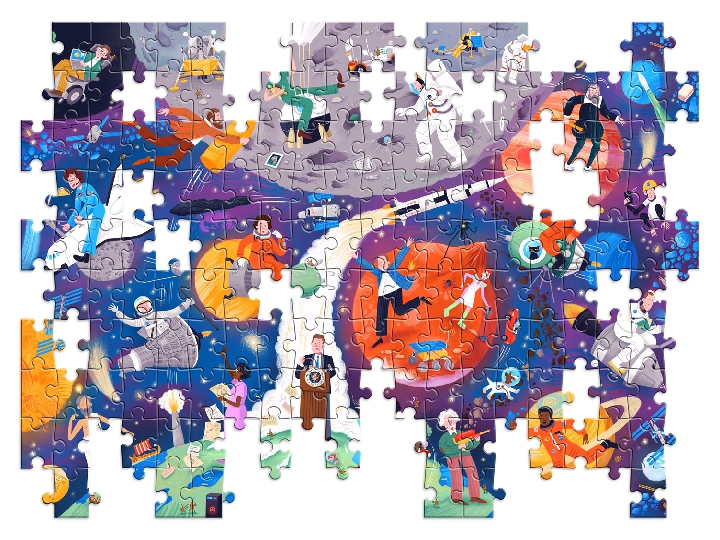 Reach for the Stars!: A 200-piece History Heroes Space Jigsaw