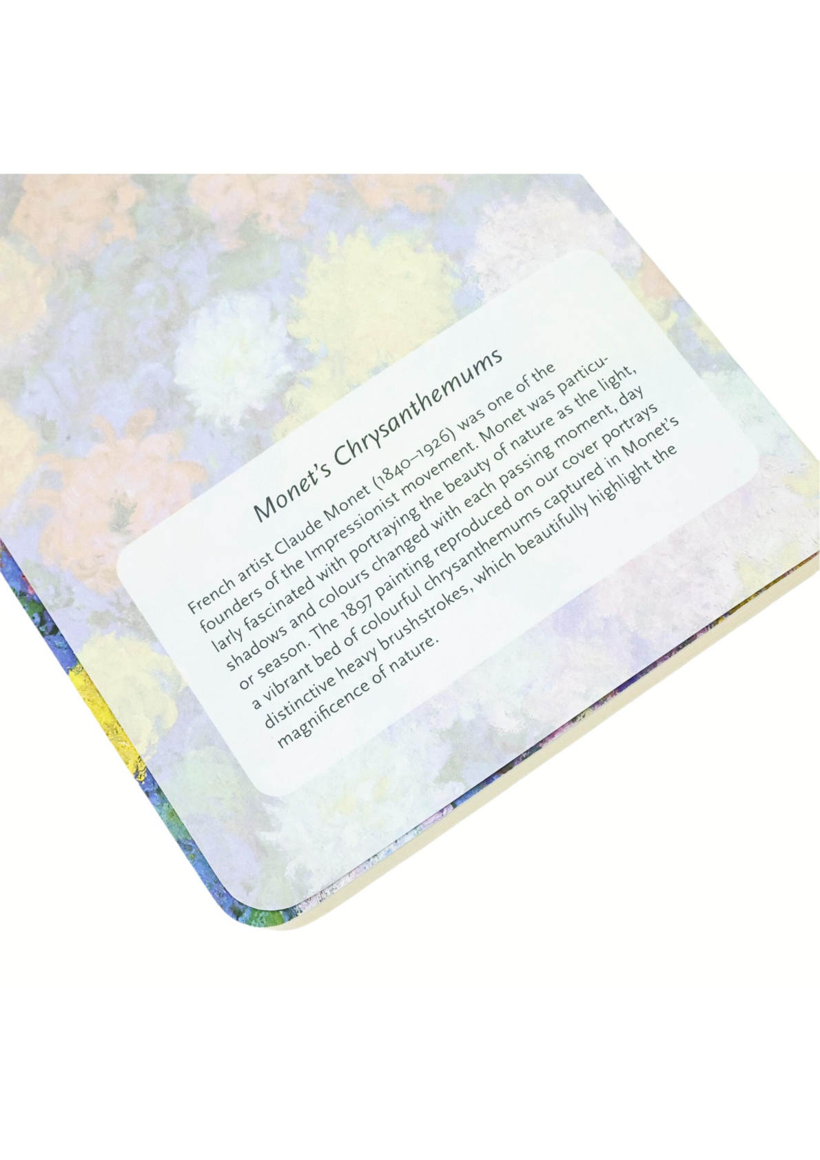 Monet's Chrysanthemums A6 Unlined Cahier Notebook, 80pg, 100GSM by Paperblanks (Monet's Chrysanthemums)