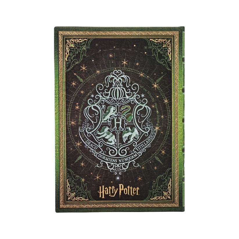 Slytherin Journal Midi Custom Lined Hardcover, 144pg, 120GSM by Paperblanks (Harry Potter Collection)