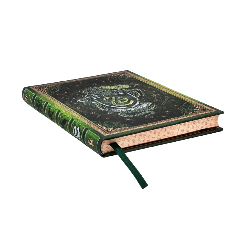 Slytherin Journal Midi Custom Lined Hardcover, 144pg, 120GSM by Paperblanks (Harry Potter Collection)