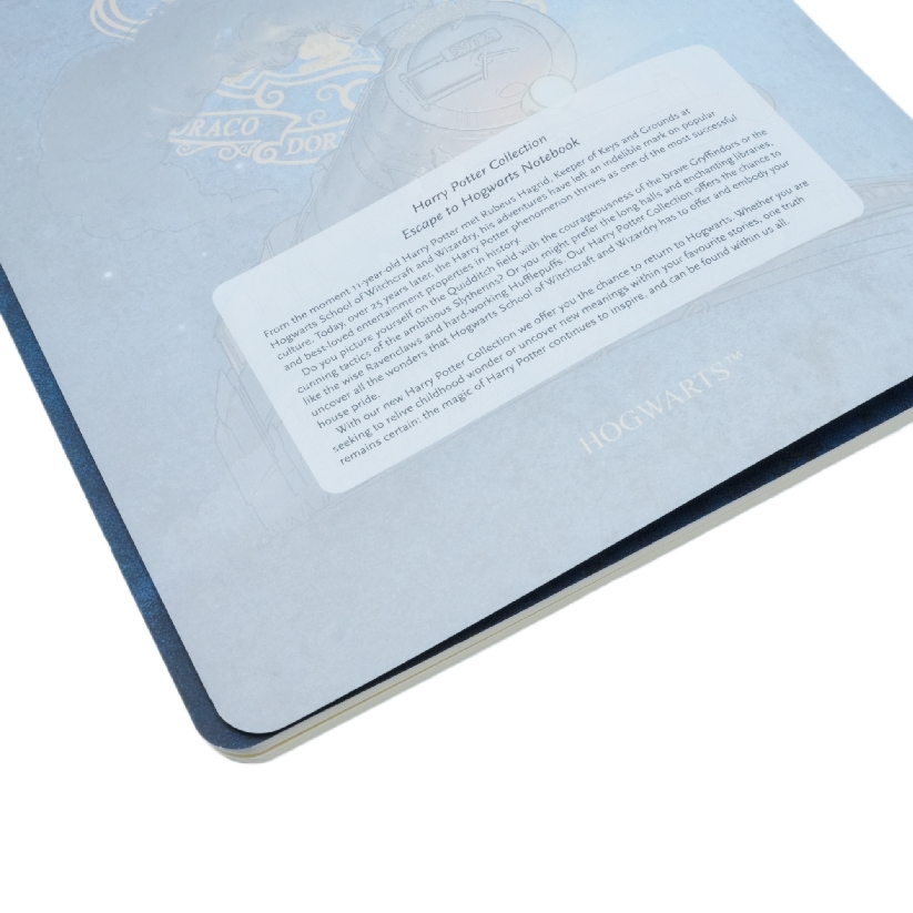 Escape to Hogwarts Notebook A4 Gridded Softcover Cahier, 80pg, 100GSM by Paperblanks (Harry Potter Collection)