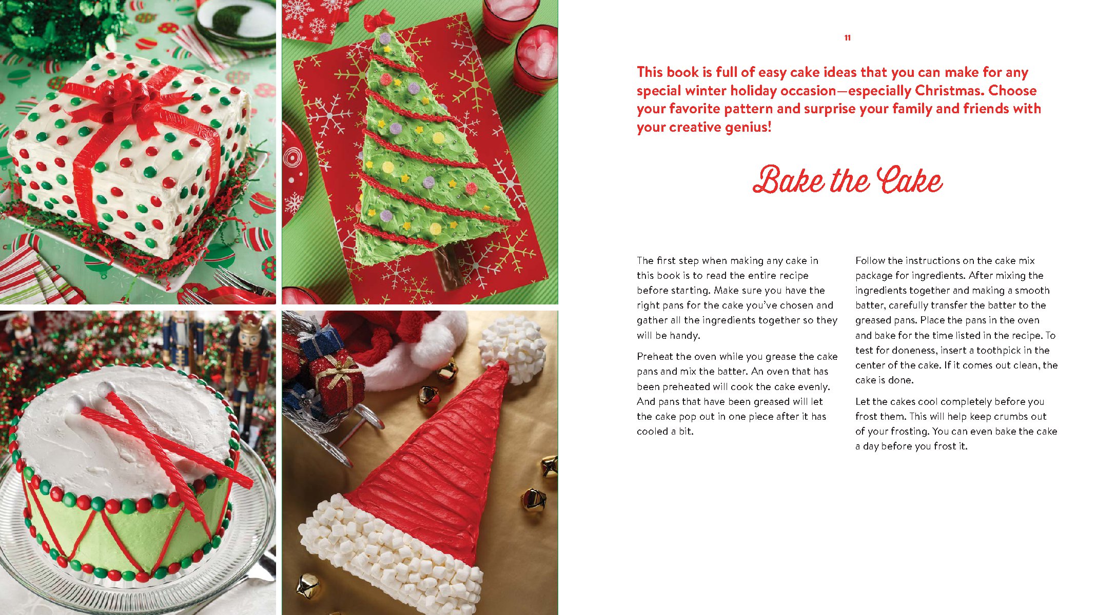 Easy Christmas Cut-Up Cakes