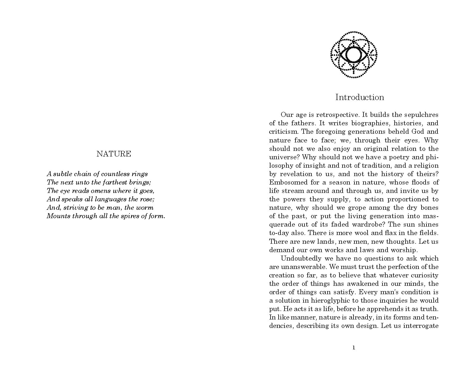 Nature and Other Essays
