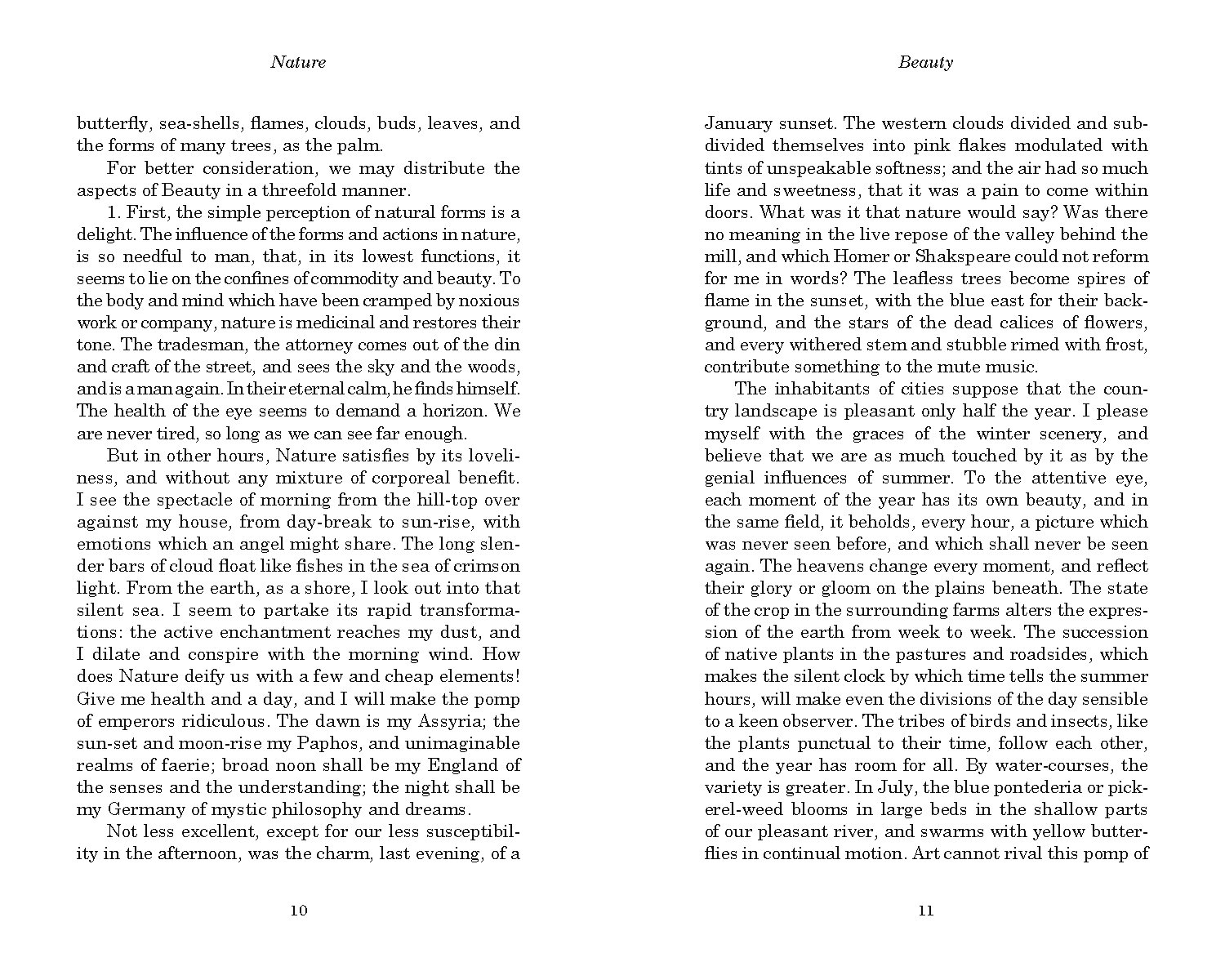 Nature and Other Essays