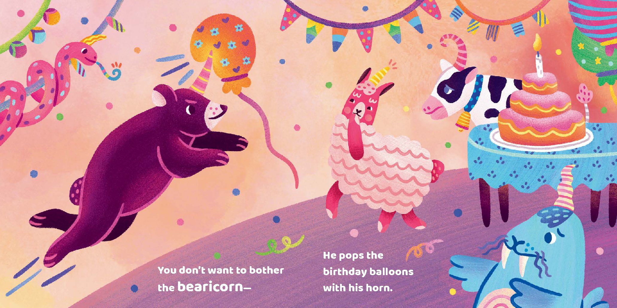 The Llamacorn Is Kind, board book