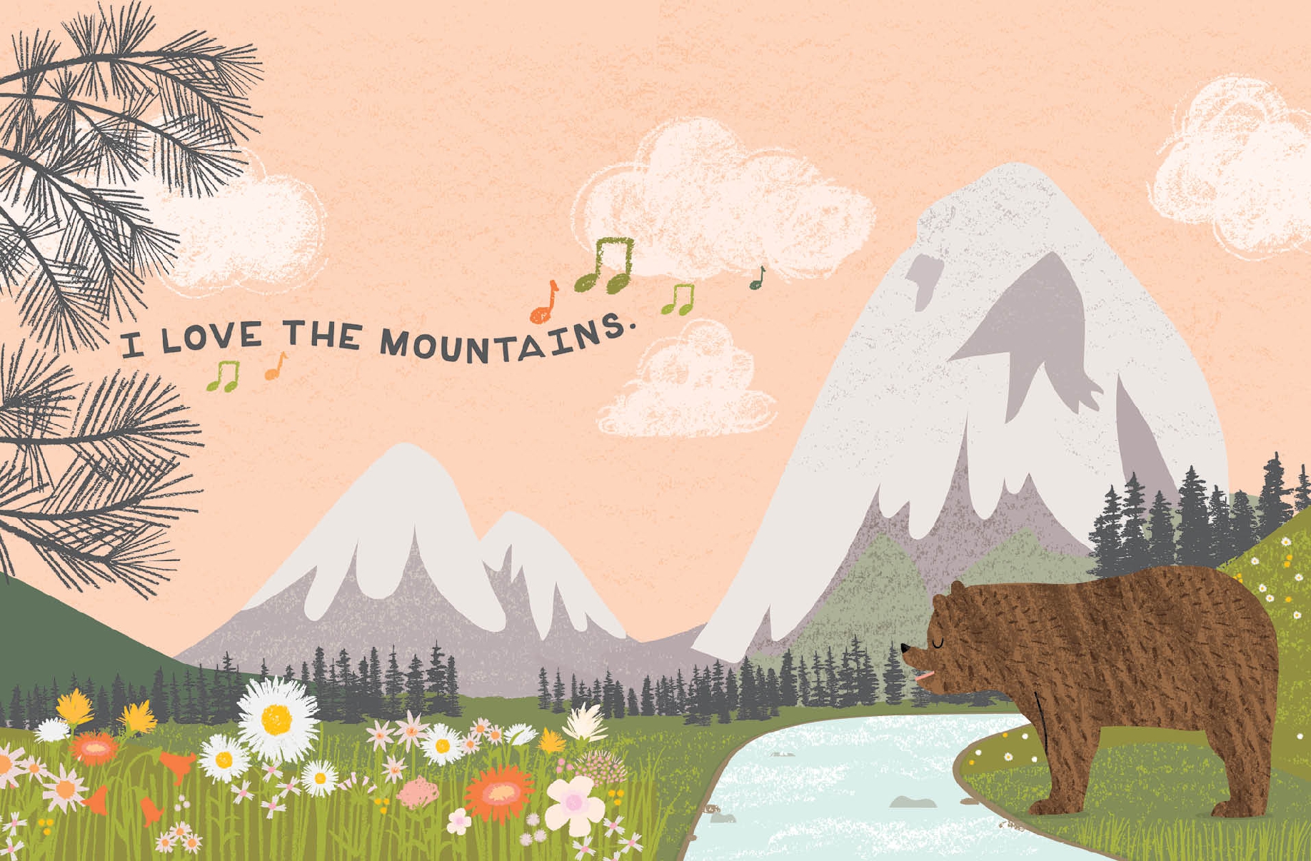 I Love the Mountains, board book