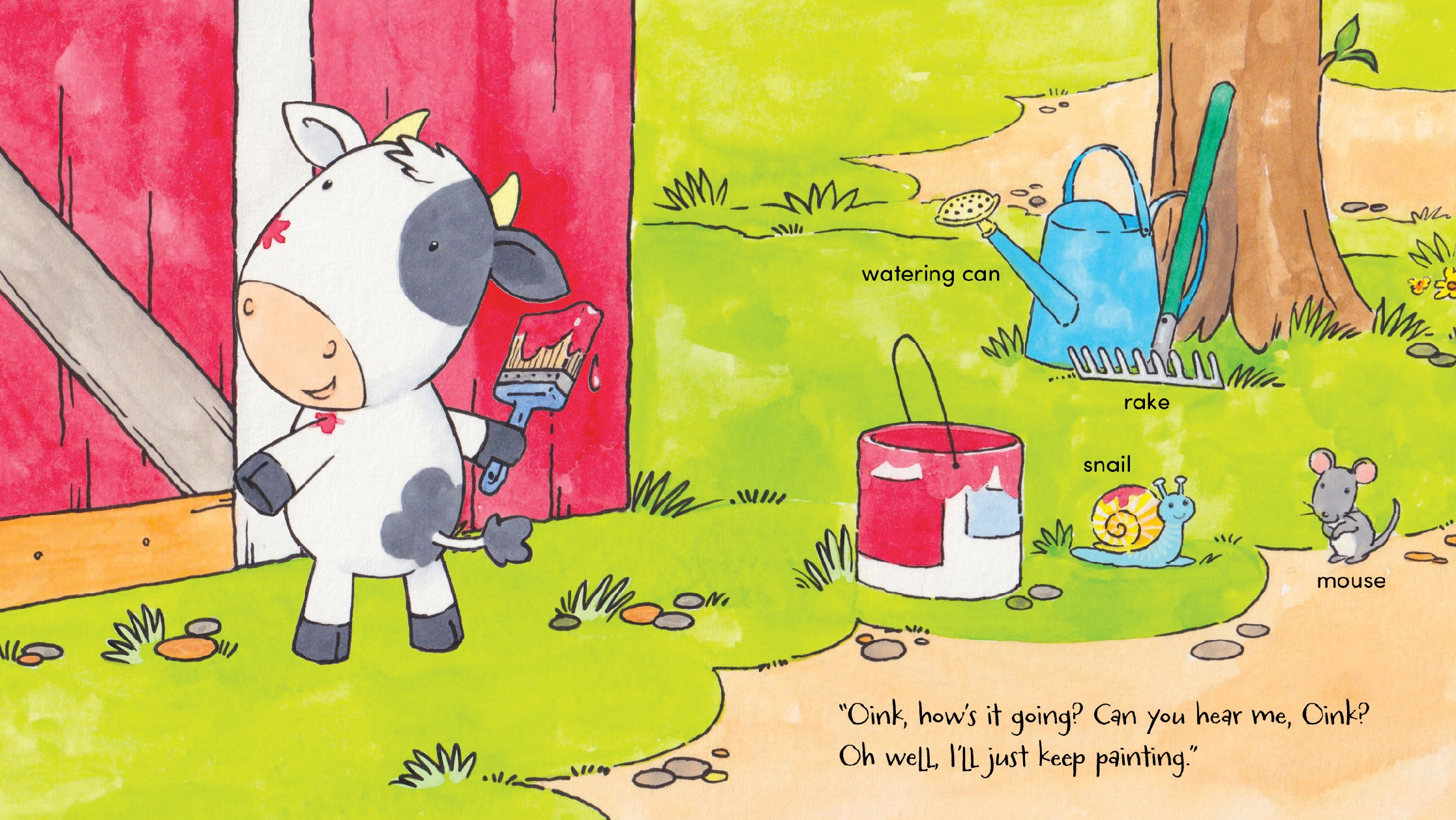 Oink and Moo Paint a Barn