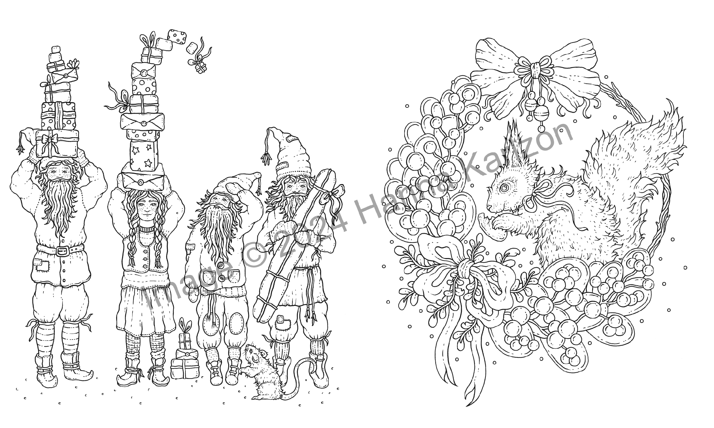 Merry Christmas Coloring Book
