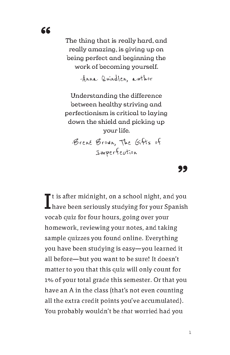 A Perfectionist's Guide to Not Being Perfect
