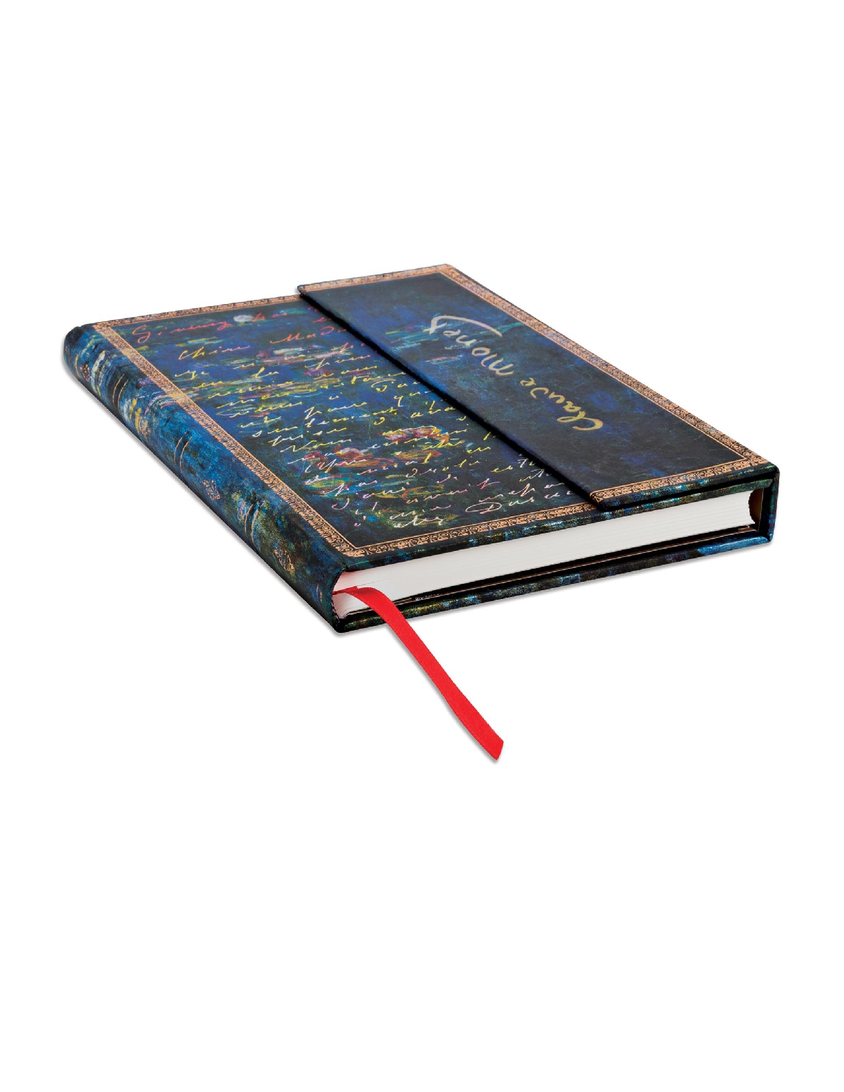 Monet (Water Lilies), Letter to Morisot Midi Lined Hardcover Journal, 144pg, 120GSM by Paperblanks (Embellished Manuscripts Collection)