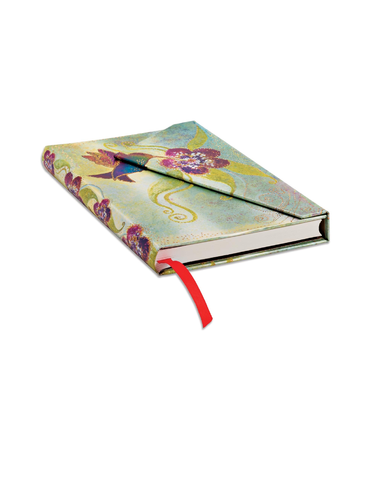 Hummingbird, Whimsical Creations, Hardcover, Mini, Lined, Wrap Closure, 176 Pg, 85 GSM