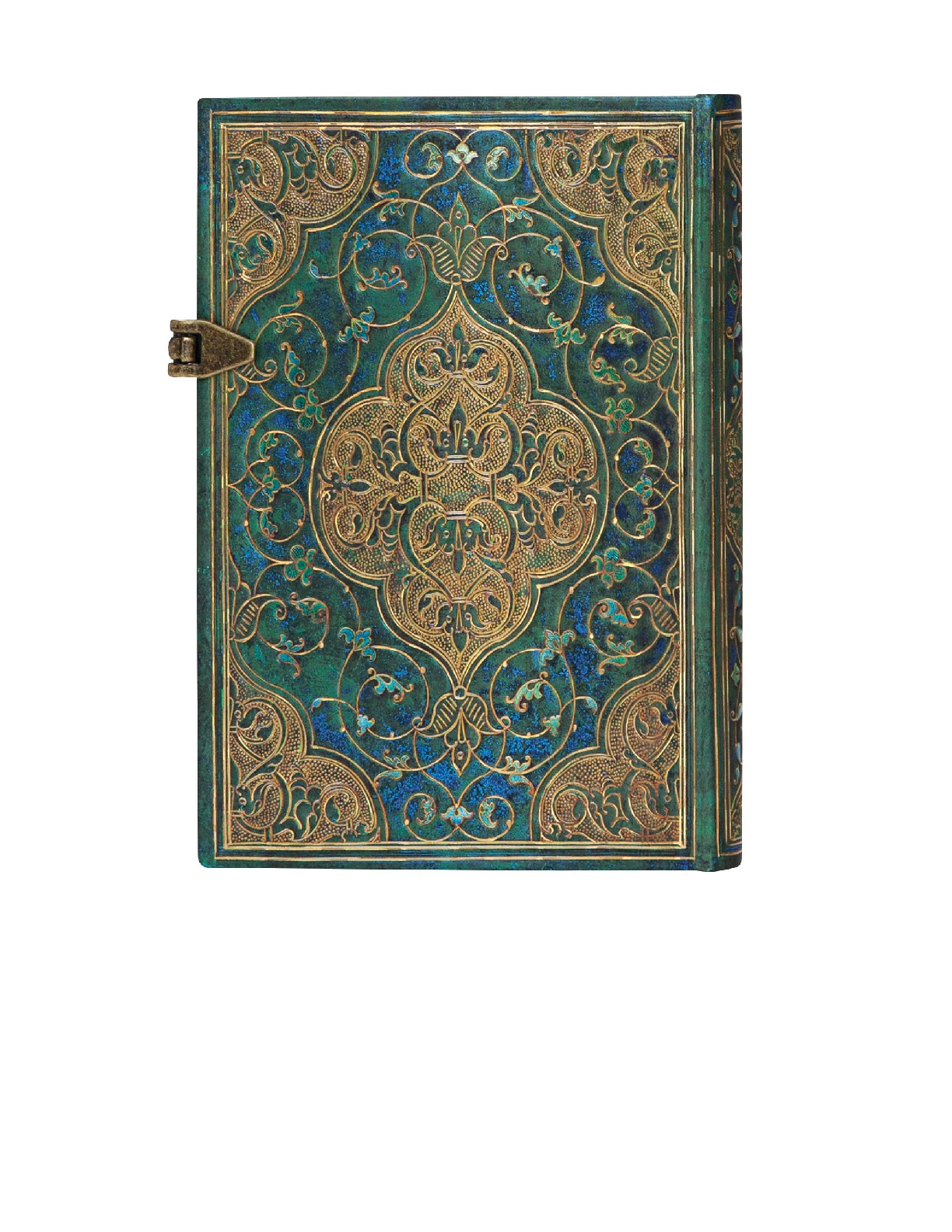 Turquoise Chronicles, Hardcover, Mini, Lined, Clasp Closure, 240 Pg, 120 GSM