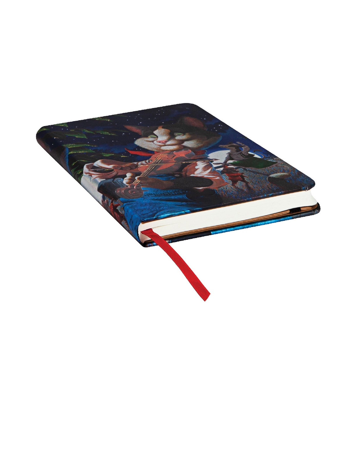 Cat and the Fiddle Midi Lined Hardcover Journal, 176pg, 85GSM by Paperblanks (Merrymakers)