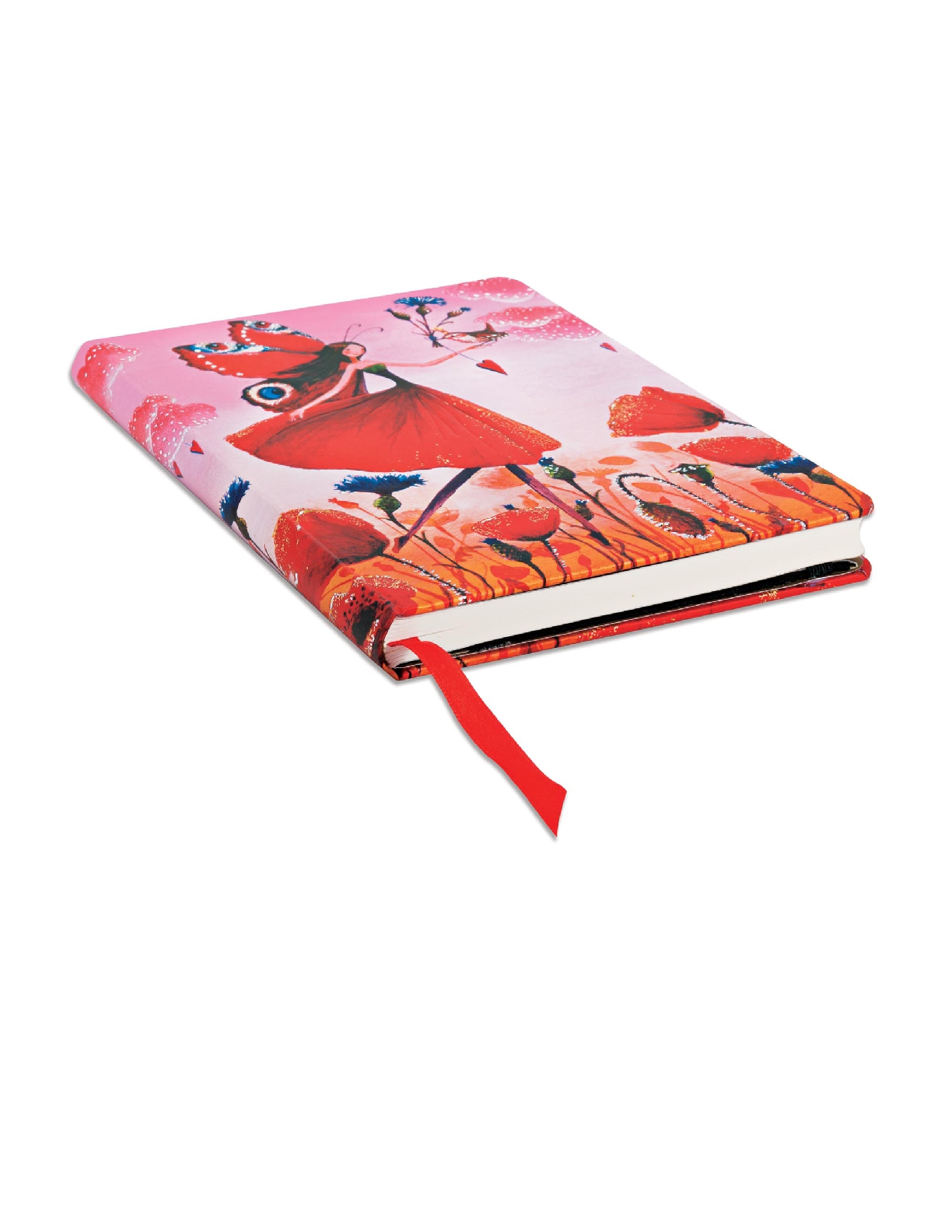 Poppy Field, Mila Marquis Collection, Hardcover, Midi, Lined, Elastic Band Closure, 176 Pg, 85 GSM