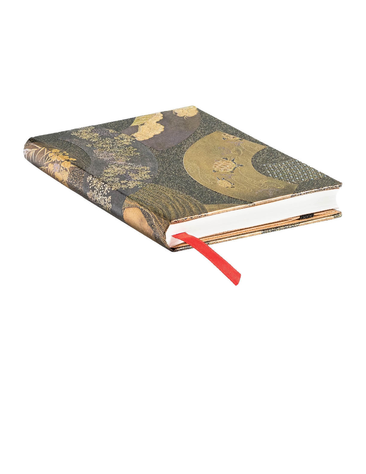 Ougi, Japanese Lacquer Boxes, Hardcover, Mini, Lined, Elastic Band Closure, 176 Pg, 85 GSM