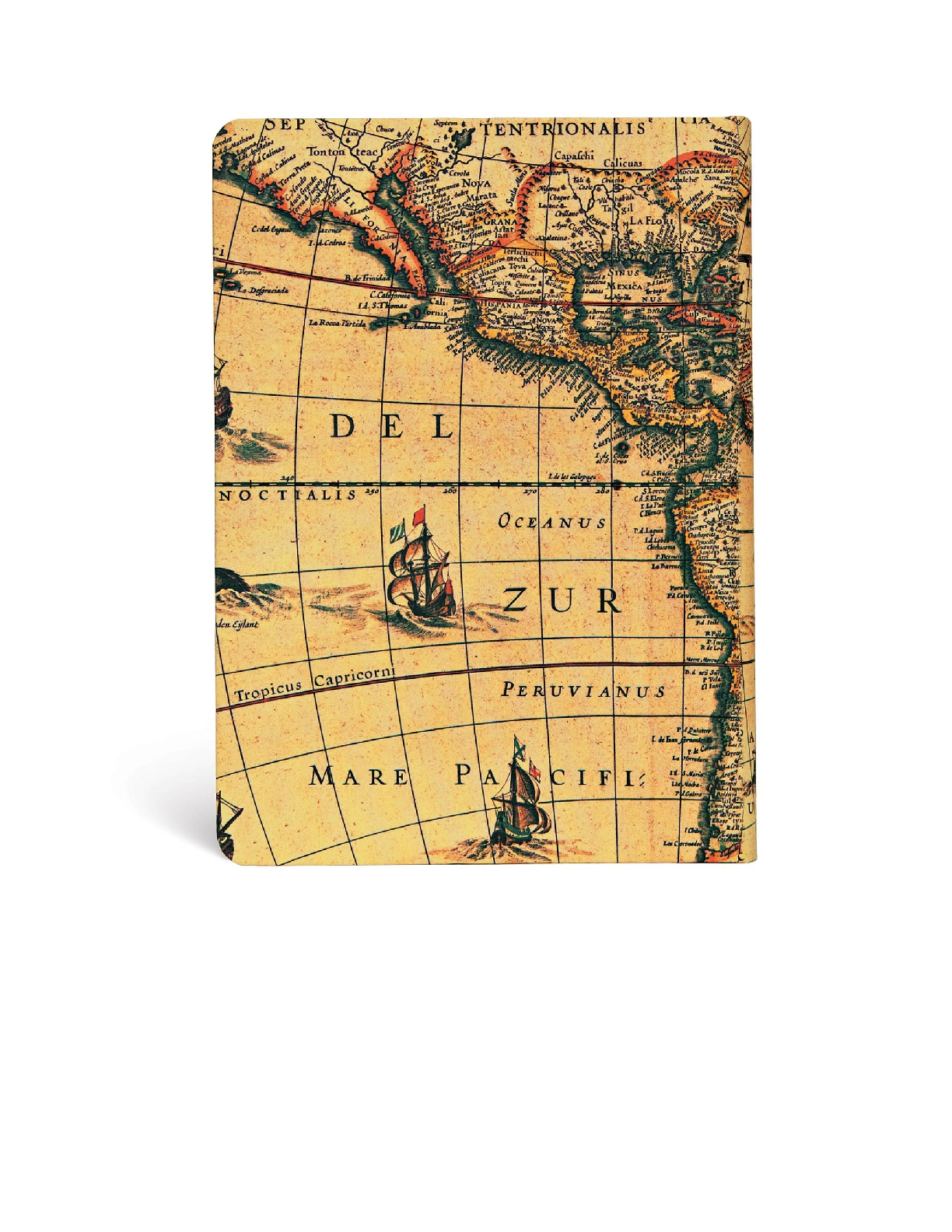 Western Hemisphere Midi Lined Hardcover Journal, 176pg, 85GSM by Paperblanks (Early Cartography)