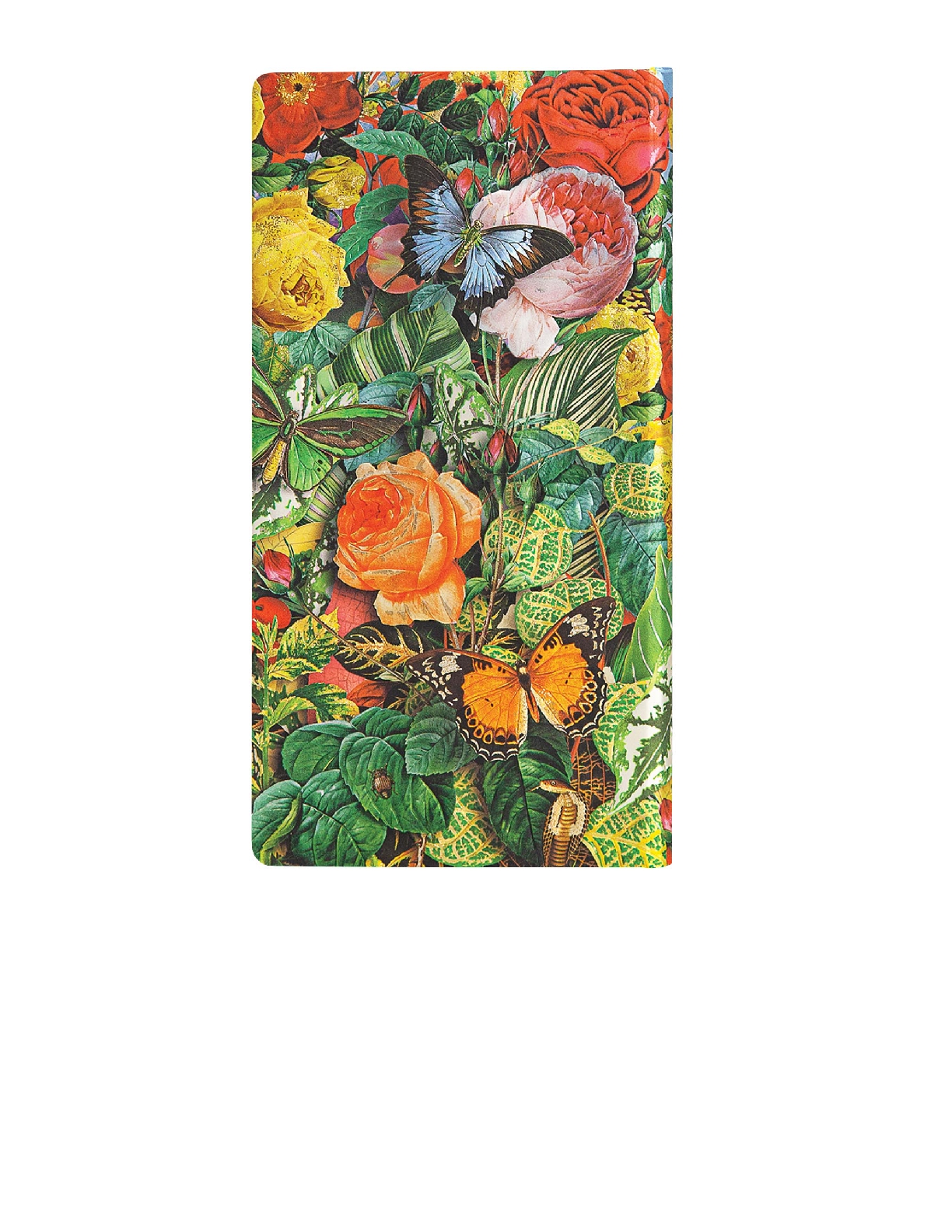 Butterfly Garden, Nature Montages, Hardcover, Slim, Lined, Elastic Band Closure, 176 Pg, 85 GSM