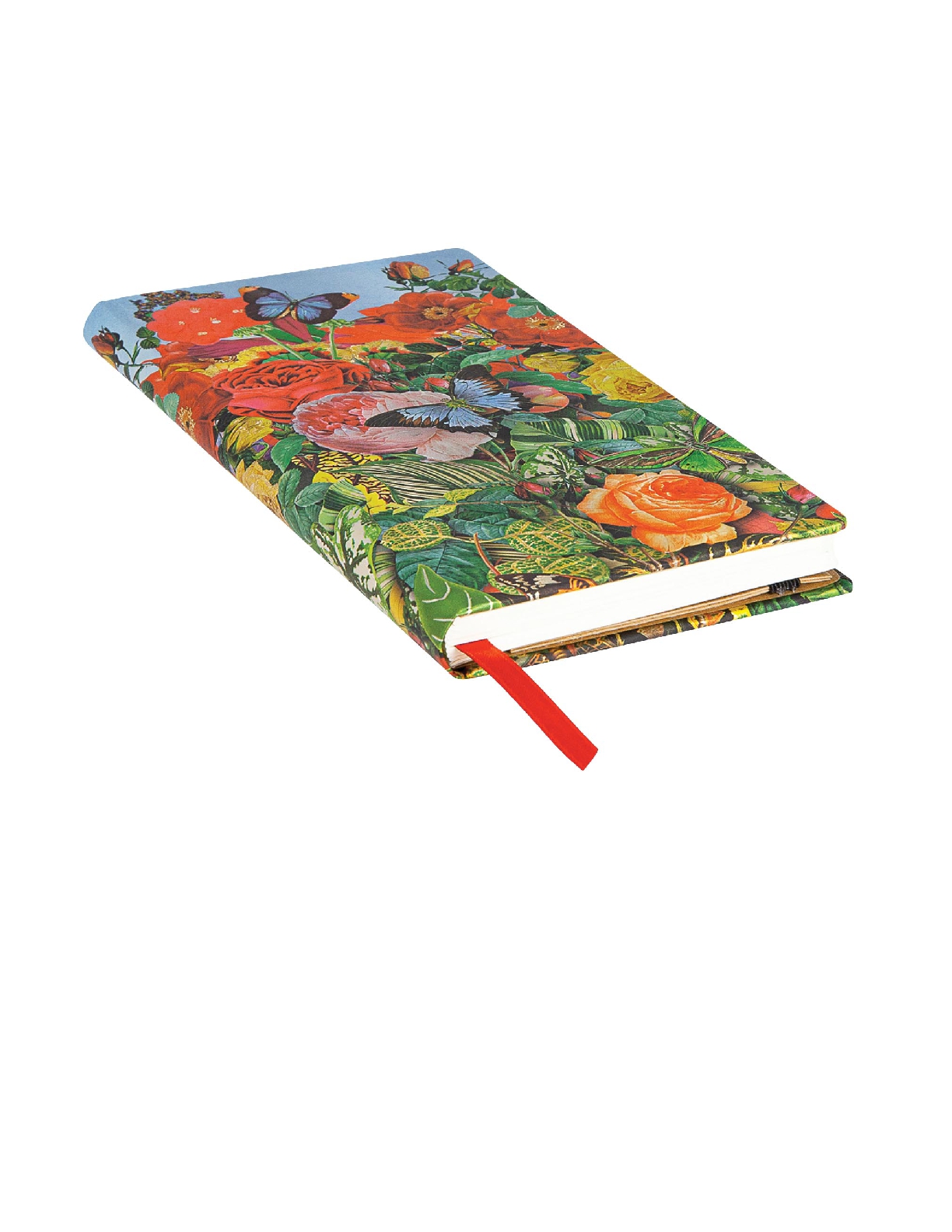 Butterfly Garden, Nature Montages, Hardcover, Slim, Lined, Elastic Band Closure, 176 Pg, 85 GSM