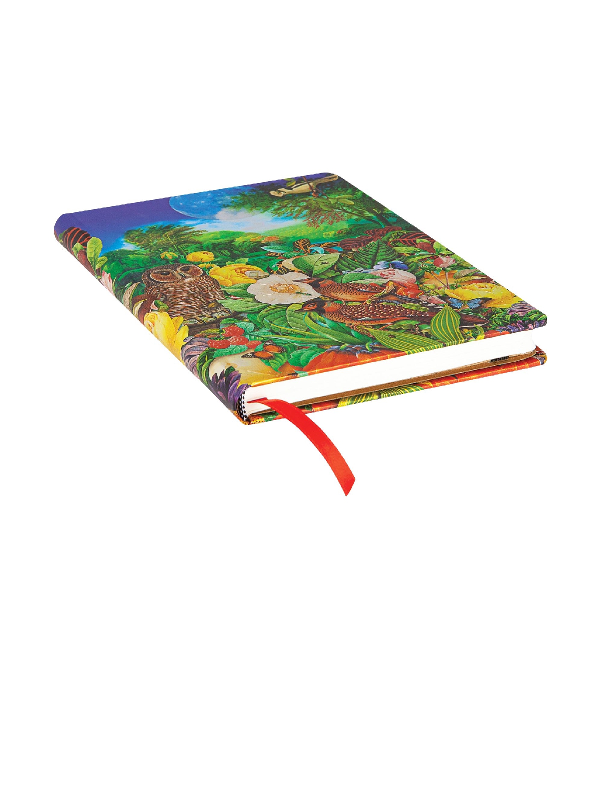 Moon Garden Midi Unlined Hardcover Journal, 144pg, 120GSM by Paperblanks (Nature Montages)