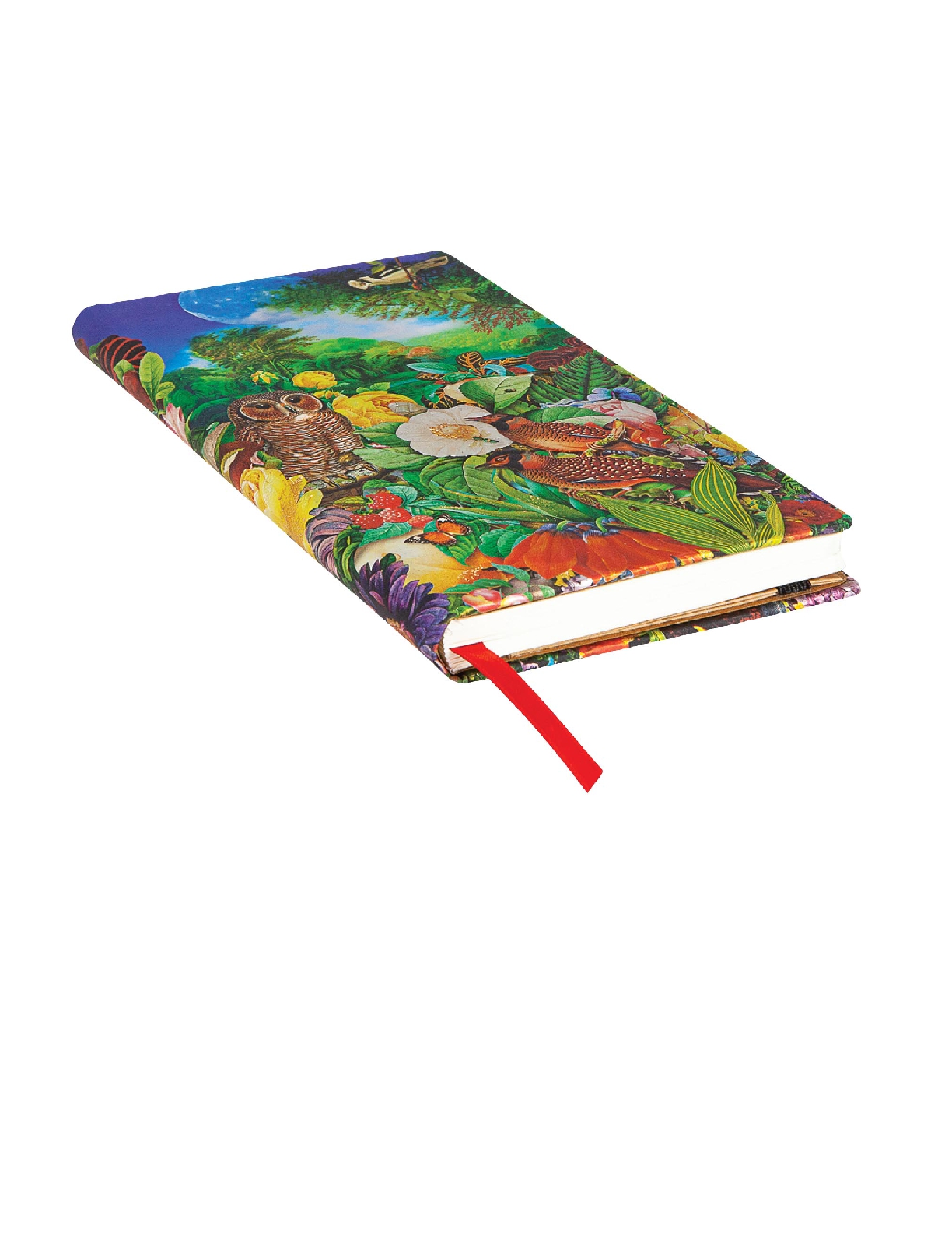 Moon Garden Slim Lined Hardcover Journal, 176pg, 85GSM by Paperblanks (Nature Montages)