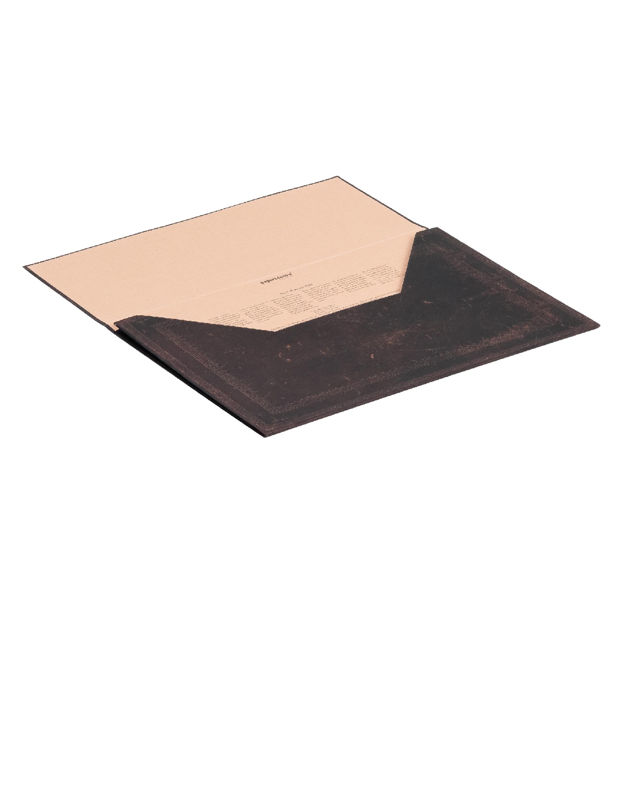 Black Moroccan Bold, Old Leather Collection, Document Folder, Wrap Closure
