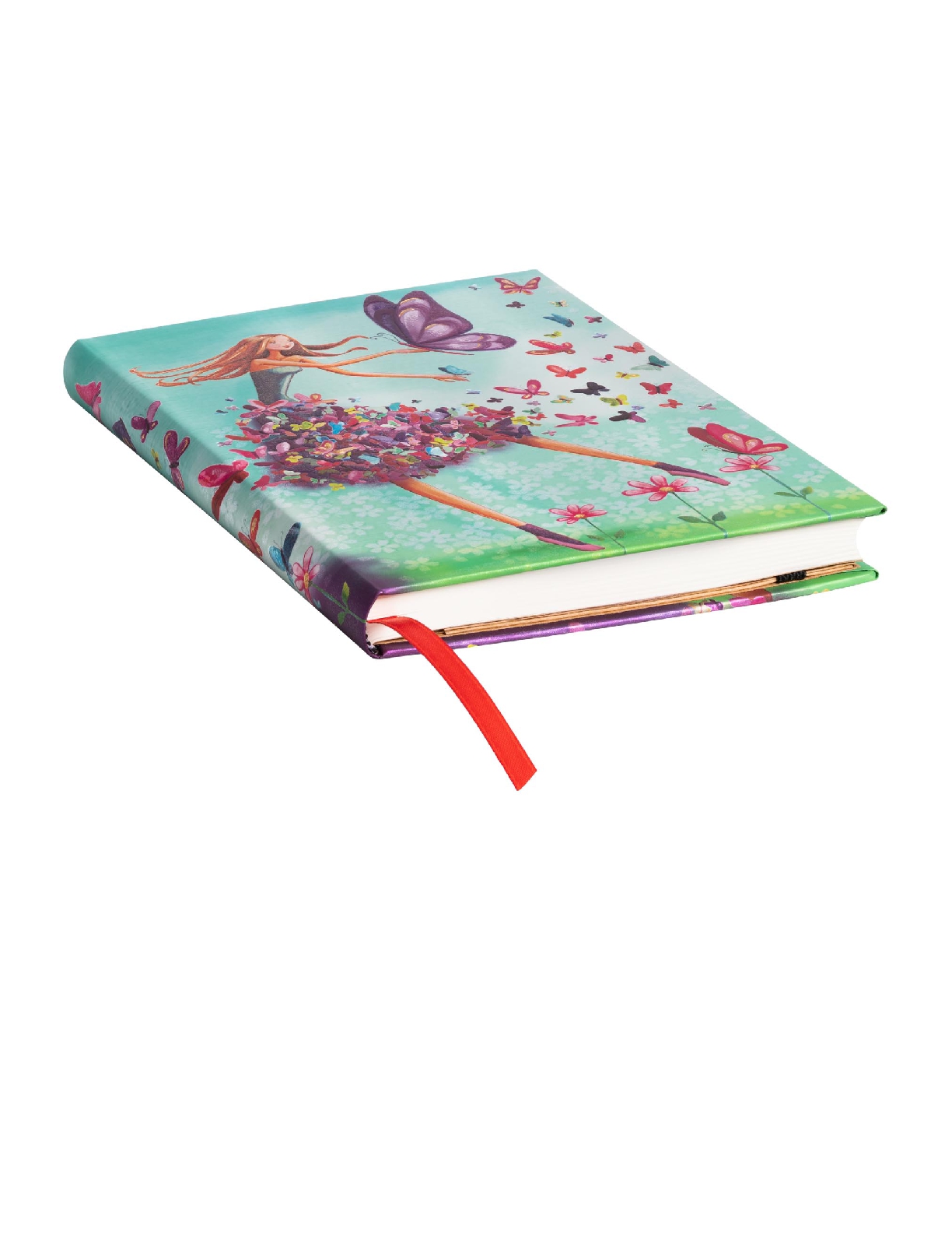 Summer Butterflies, Mila Marquis Collection, Hardcover, Midi, Lined, Elastic Band Closure, 144 Pg, 120 GSM
