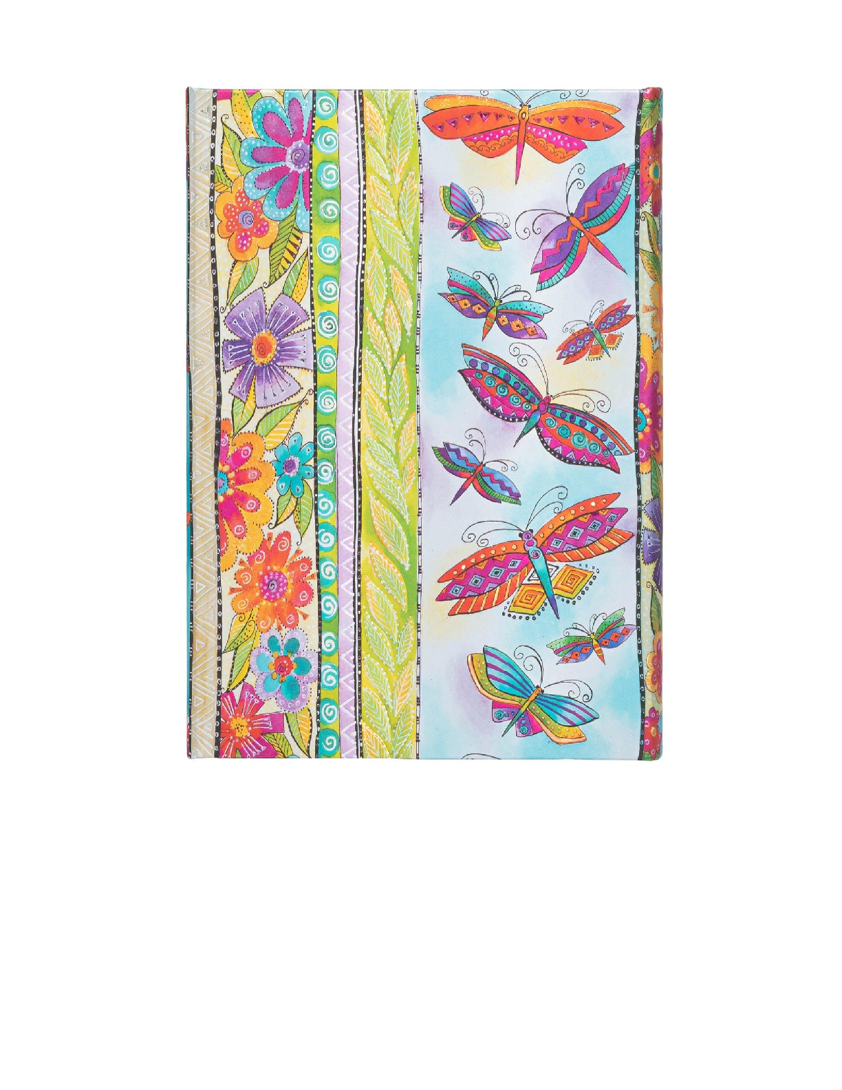 Hummingbirds & Flutterbyes, Playful Creations, Hardcover, Midi, Lined, Wrap Closure, 144 Pg, 120 GSM