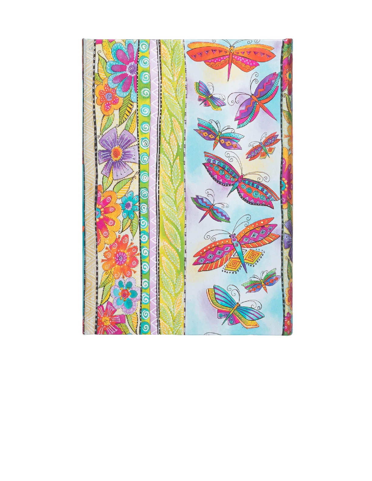 Hummingbirds & Flutterbyes, Playful Creations, Hardcover, Midi, Unlined, Wrap Closure, 144 Pg, 120 GSM