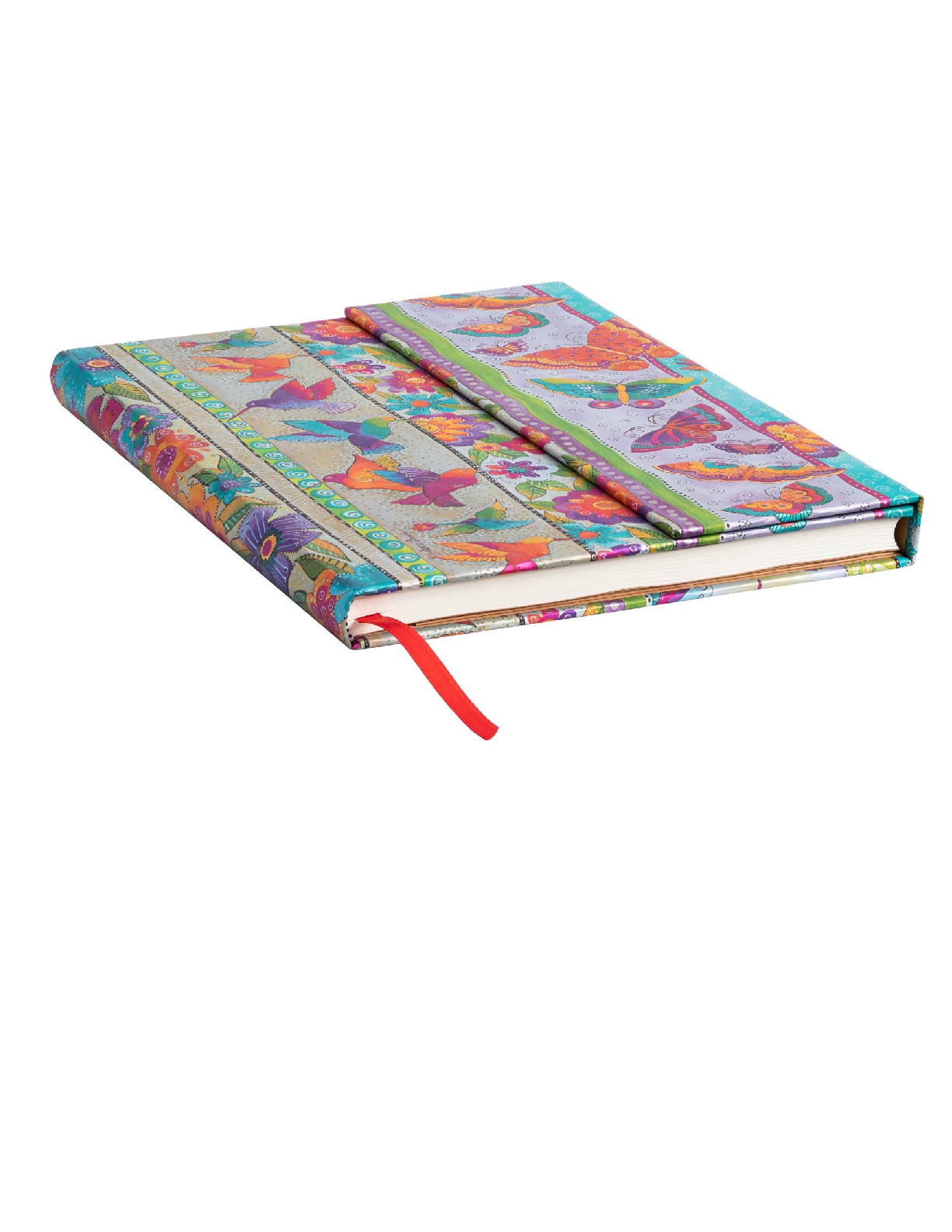 Hummingbirds & Flutterbyes Ultra Lined Hardcover Journal, 144pg, 120GSM, Laurel Burch Collection by Paperblanks (Playful Creations)