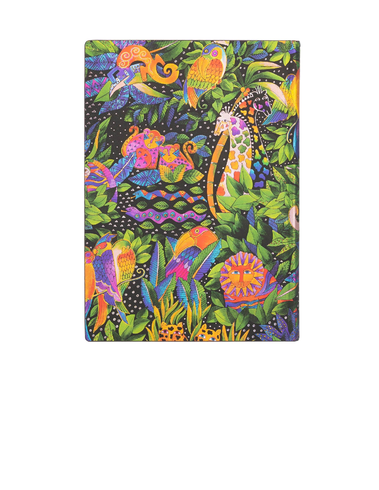Jungle Song Midi Lined Softcover Journal, 176pg, 100GSM, Laurel Burch Collection by Paperblanks (Whimsical Creations)