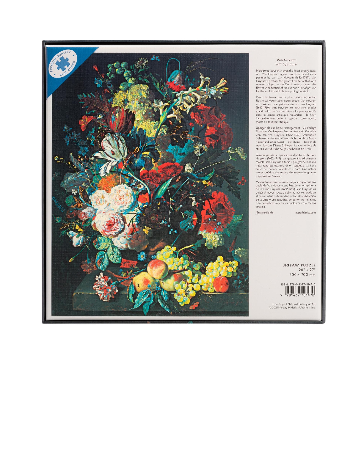 Van Huysum 1000 Piece Jigsaw Puzzle by Paperblanks (Still Life Burst)