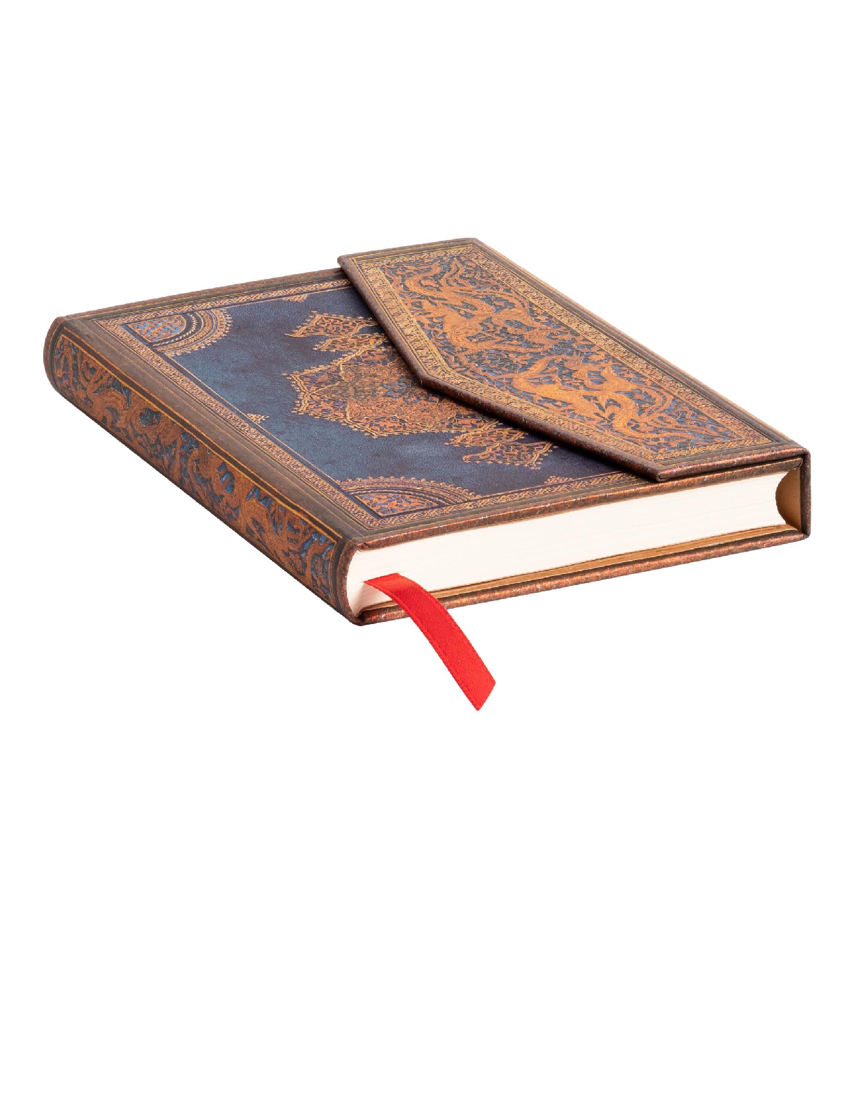 Safavid Indigo Mini Lined Hardcover Journal, 176pg, 85GSM by Paperblanks (Safavid Binding Art)