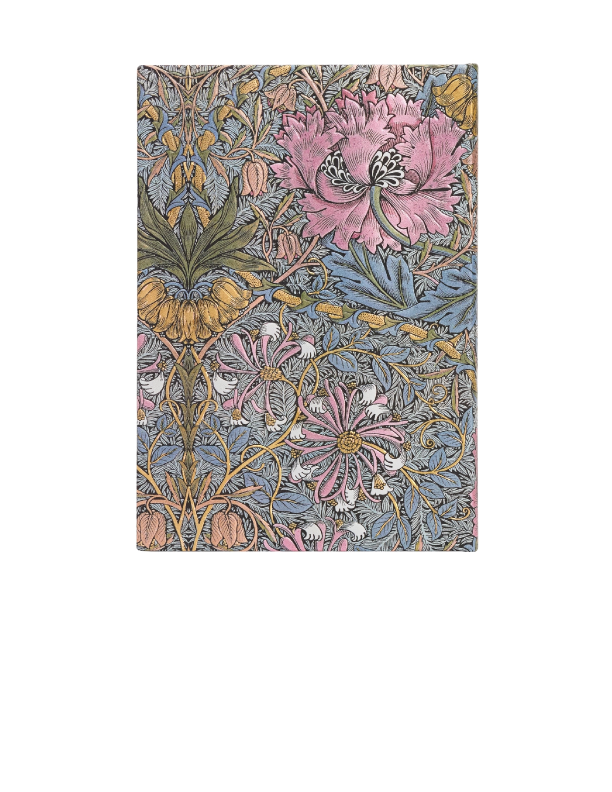 Morris Pink Honeysuckle Midi Unlined Hardcover Journal, 144pg, 120GSM by Paperblanks (William Morris)