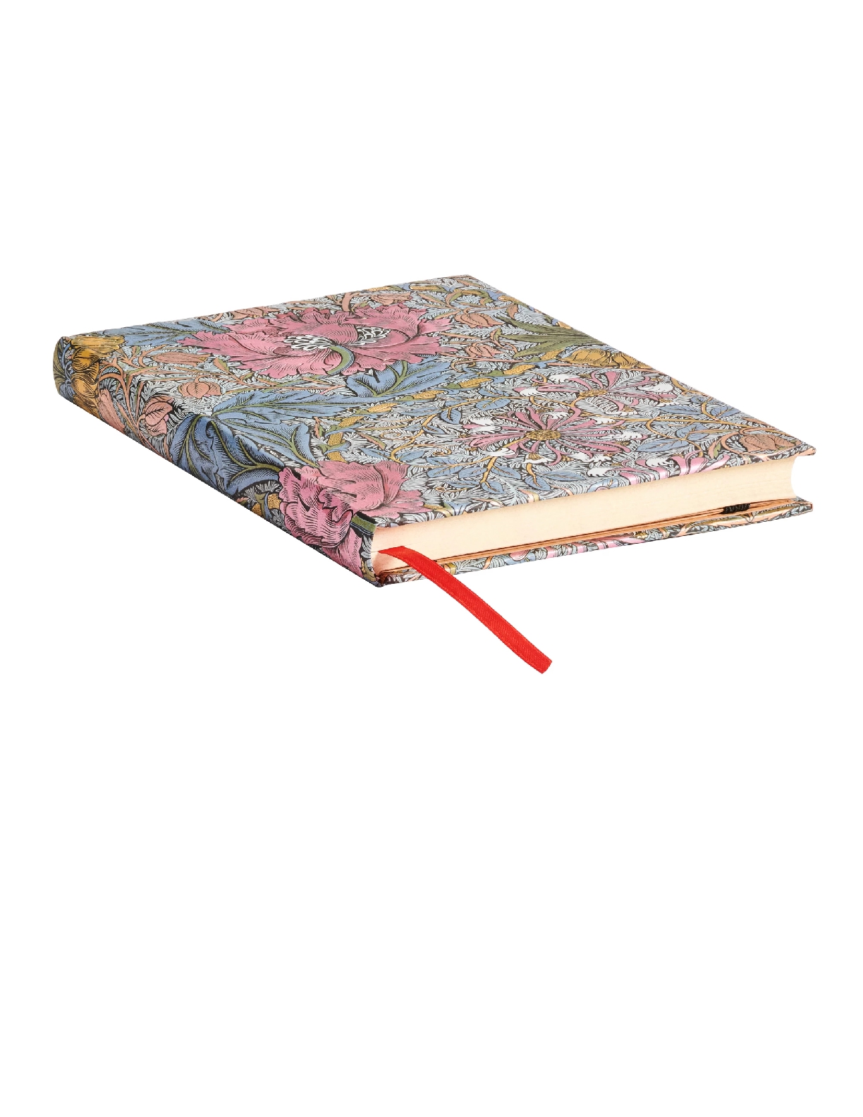 Morris Pink Honeysuckle Midi Unlined Hardcover Journal, 144pg, 120GSM by Paperblanks (William Morris)