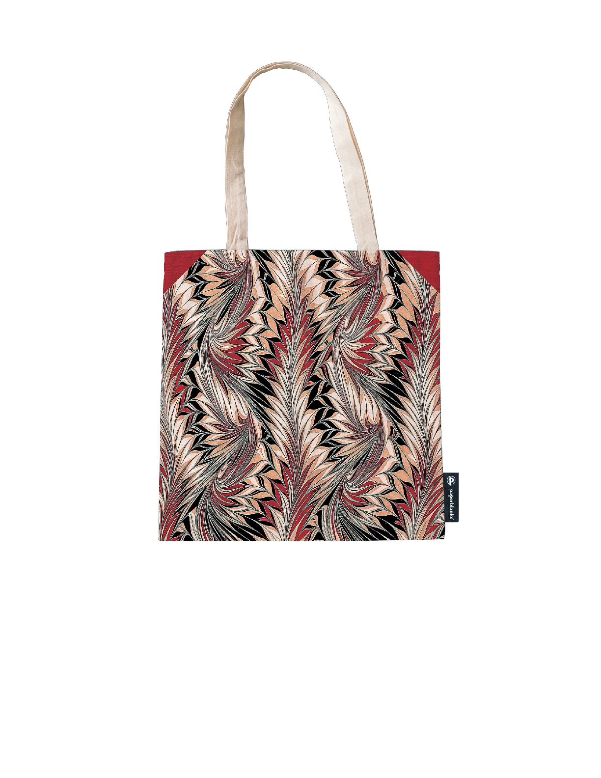 Rubedo, Cockerell Marbled Paper, Canvas Bag