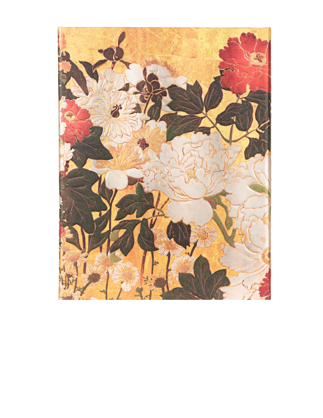 Natsu, Rinpa Florals, Hardcover Journal, Ultra, Unlined, Wrap, 144 Pg, 120 GSM