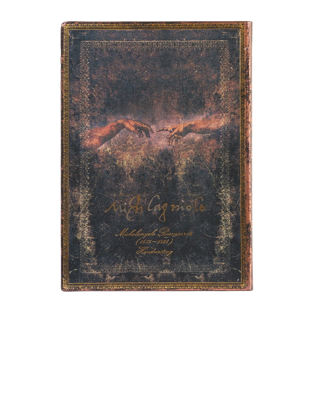 Michelangelo, Handwriting Midi Lined Softcover Journal, 176pg, 100GSM by Paperblanks (Embellished Manuscripts Collection)