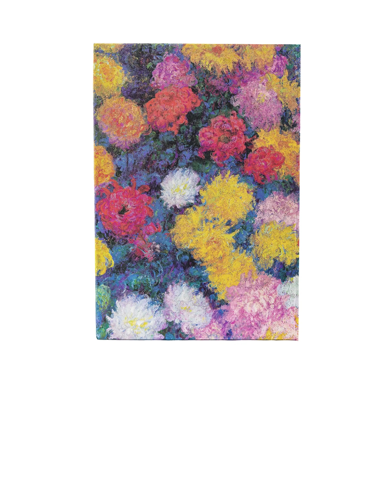 Monet's Chrysanthemums, Hardcover Journals, Midi, Lined, Elastic Band, 144 Pg, 120 GSM