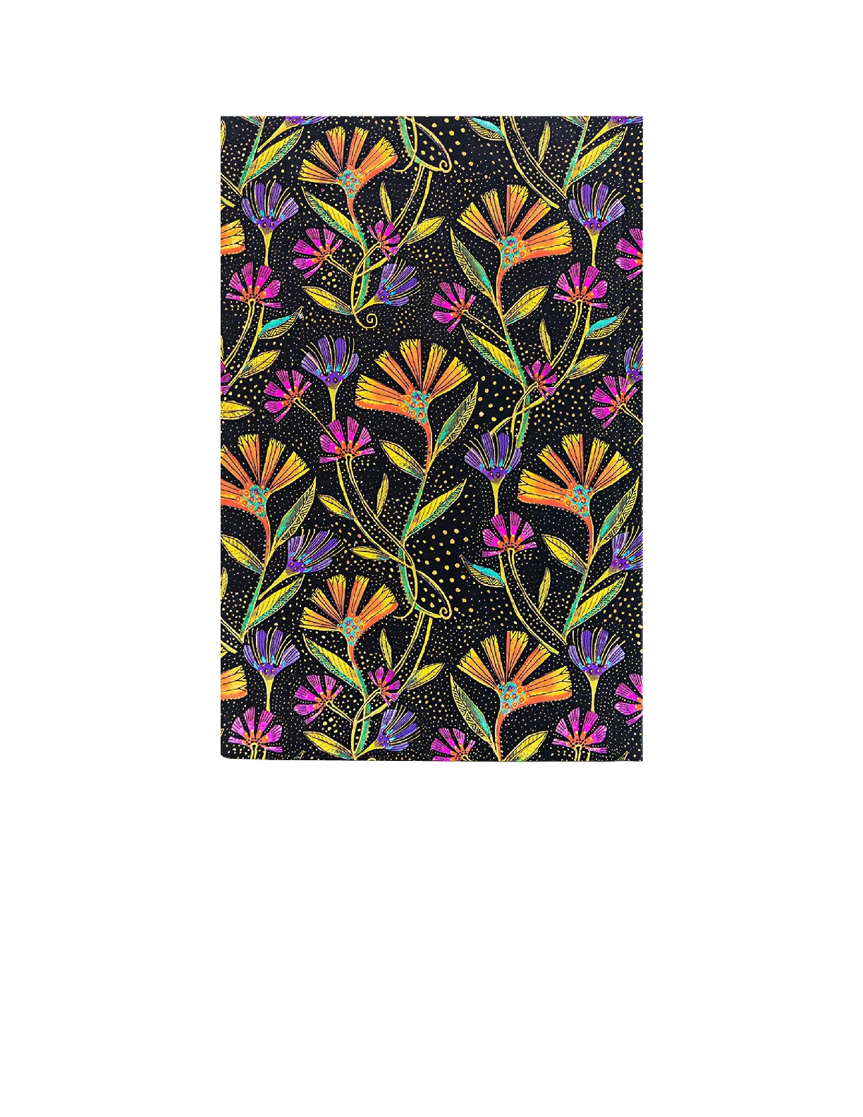 Wild Flowers Mini Lined Softcover Journal, 208pg, 80GSM, Laurel Burch Collection by Paperblanks (Playful Creations)