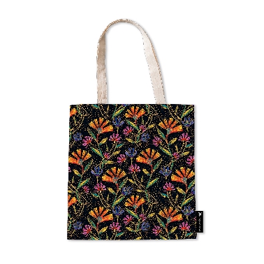 Wild Flowers Canvas Bag, Laurel Burch Collection by Paperblanks (Playful Creations)